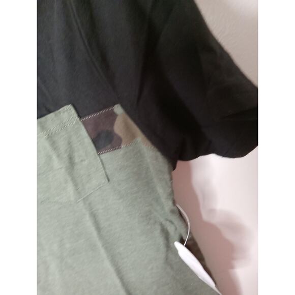 NWT Wonder Nation Large(10-12)) T-shirt Black and Green with Camo - Picture 4 of 6